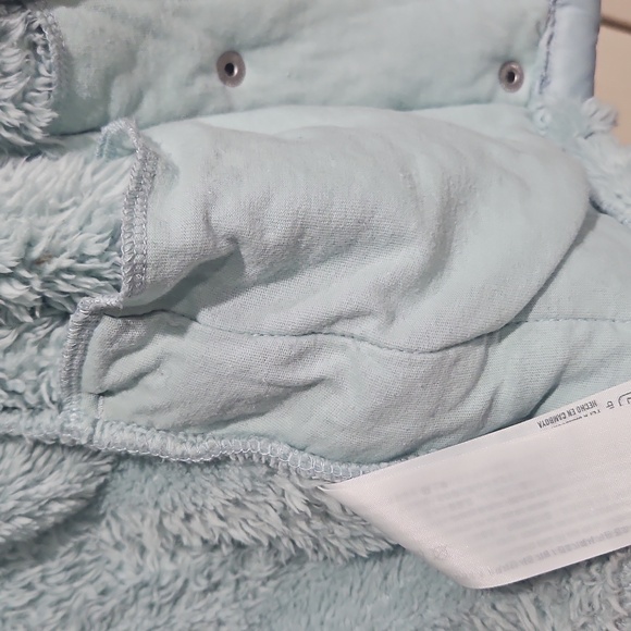 Preowned Girls Abercrombie &Forch kids Zipper Up Fleece Light Blue 9-10 - Picture 8 of 9